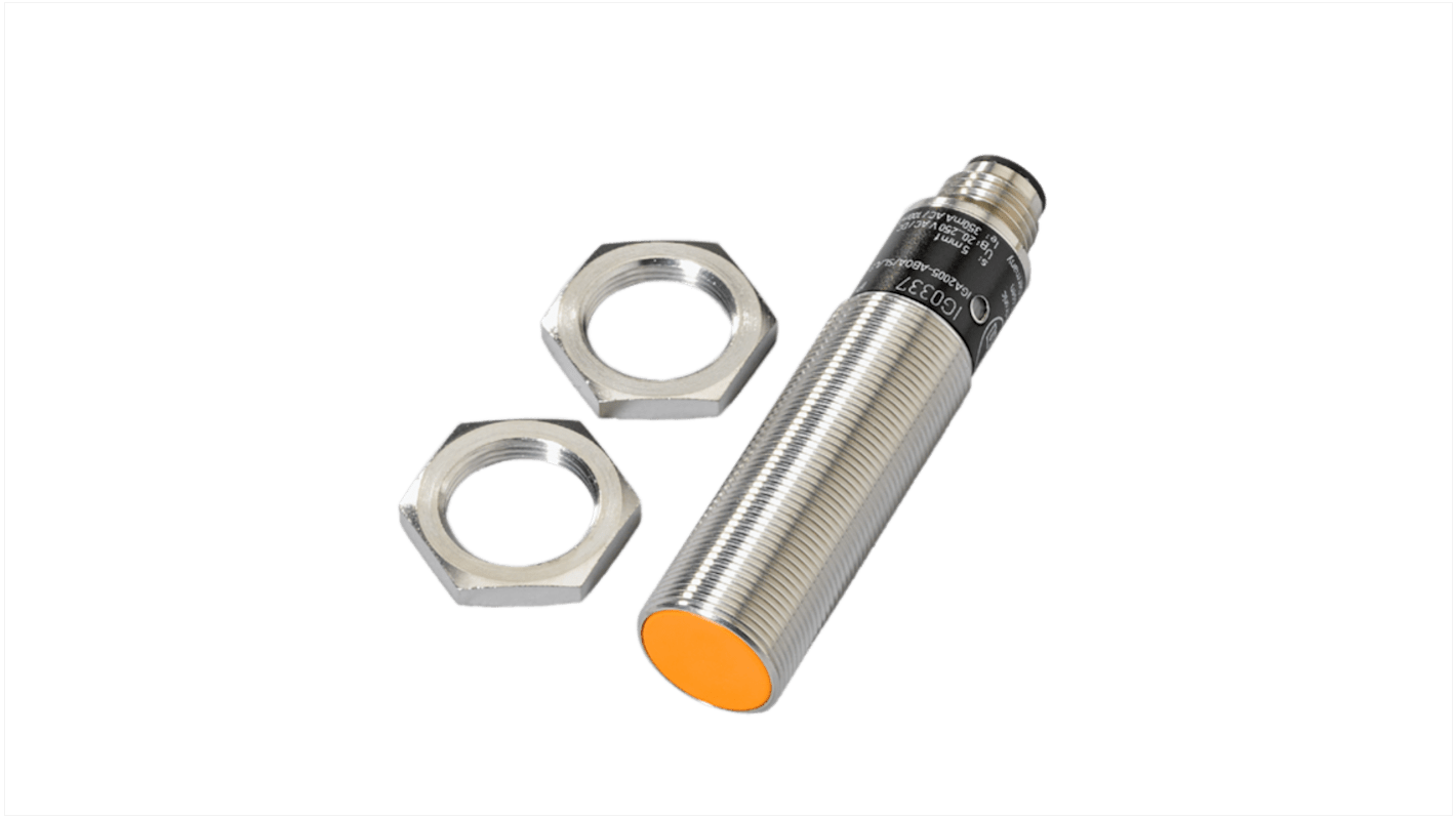 Rs-Online Sensore di prossimità induttivo Cilindro filettato ifm electronic M18 rilevamento 5 mm 20 → 250 V ca/cc