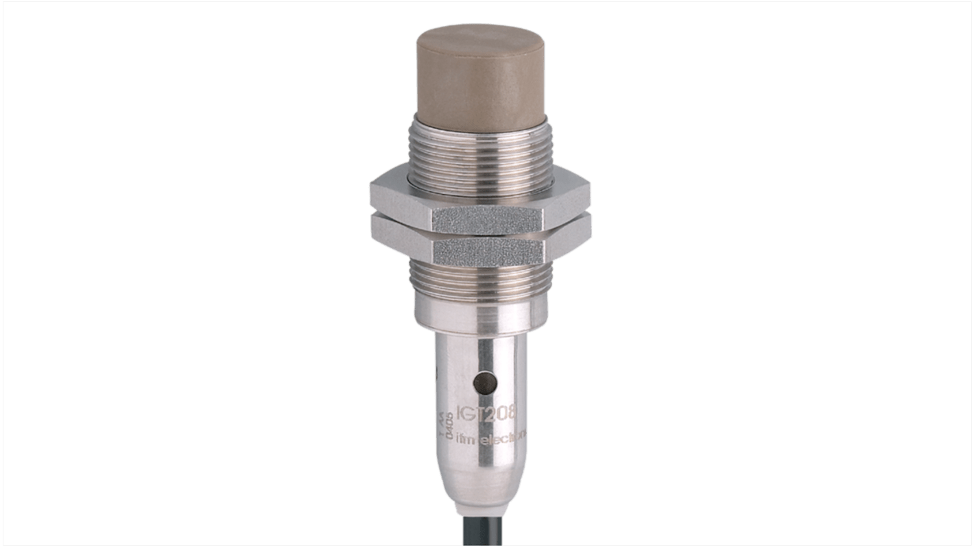 Rs-Online Sensore di prossimità induttivo Cilindro filettato ifm electronic M18 rilevamento 12 mm 10 → 36 V CC