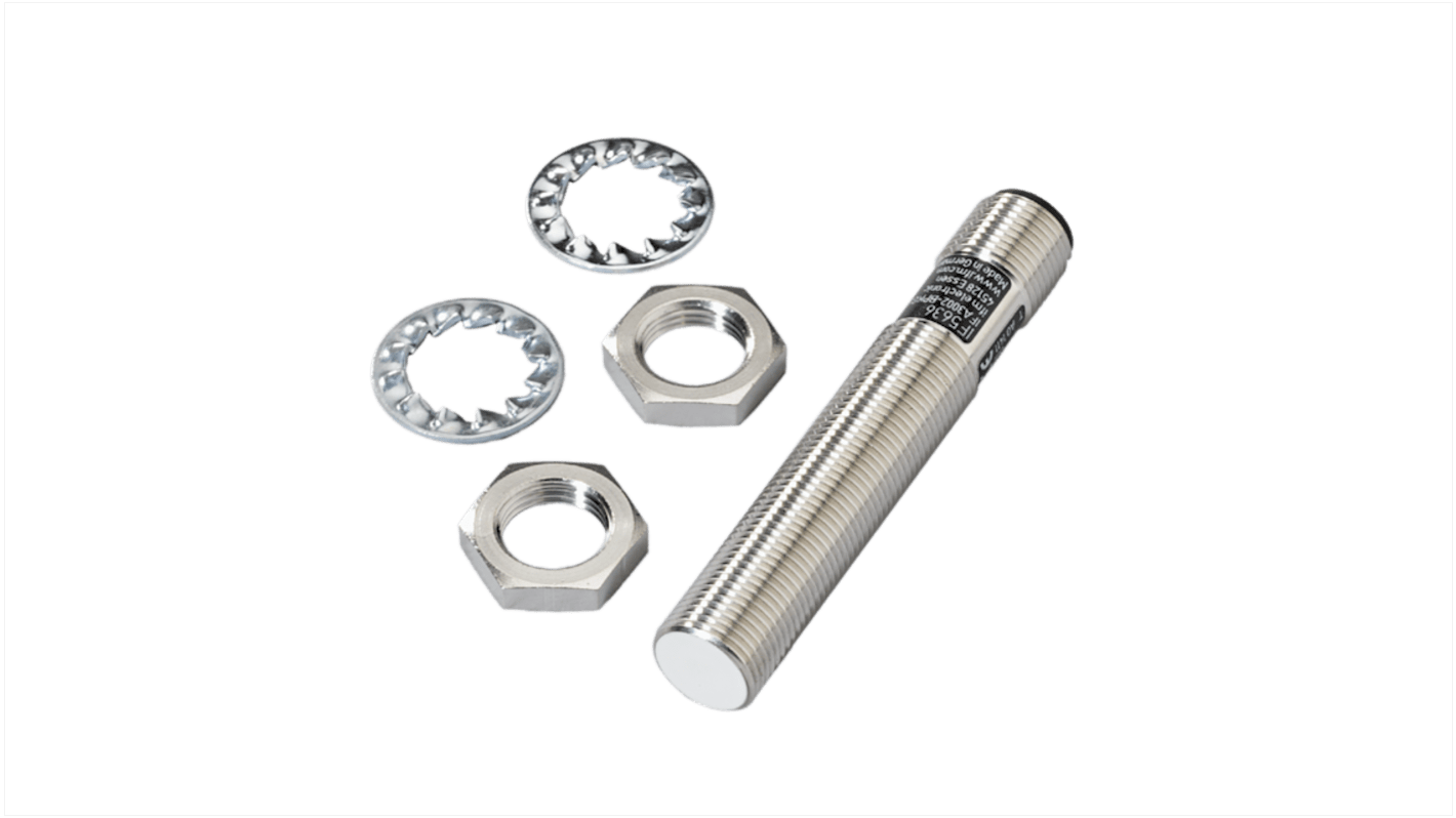 Rs-Online Sensore di prossimità induttivo Cilindro filettato ifm electronic M12 rilevamento 2 mm 10 → 36 V CC