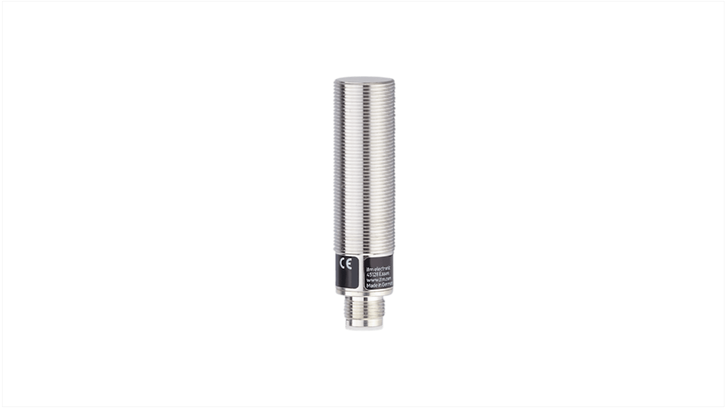 Rs-Online Sensore di prossimità induttivo Cilindro filettato ifm electronic M18 rilevamento 8 mm 10 → 55 V dc