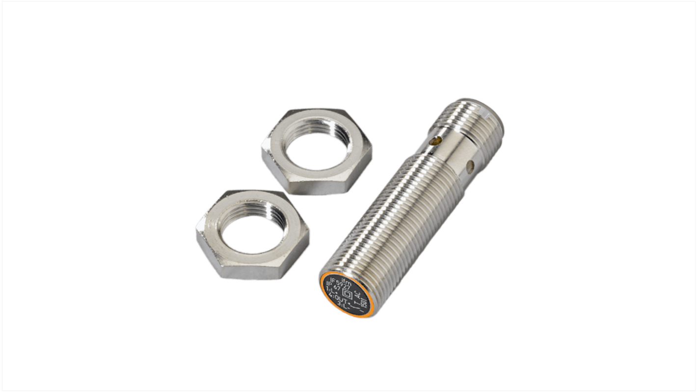 Rs-Online Sensore di prossimità induttivo Cilindro filettato ifm electronic M12 rilevamento 2 mm 10 → 30 V CC