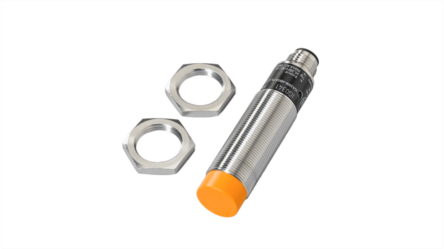 Rs-Online Sensore di prossimità induttivo Cilindro filettato ifm electronic M18 rilevamento 8 mm 20 → 250 V