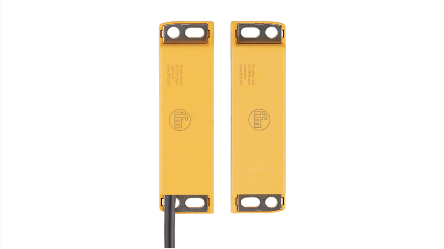 ifm electronic MN Series Non-Flush Magnetic Safety Switch, 24V dc, Polyamide Housing, 1NC/2NO, 6m Cable