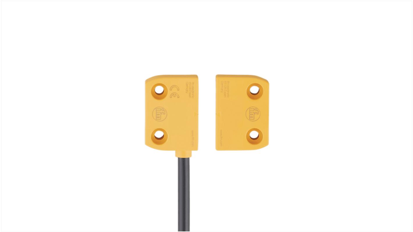 ifm electronic MN Series Non-Flush Magnetic Safety Switch, 24V dc, Polyamide Housing, 1NC/2NO, 6m Cable