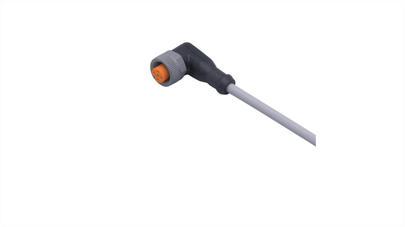 ifm electronic Right Angle Female 1 way M12 to Unterminated Sensor Actuator Cable, 10m