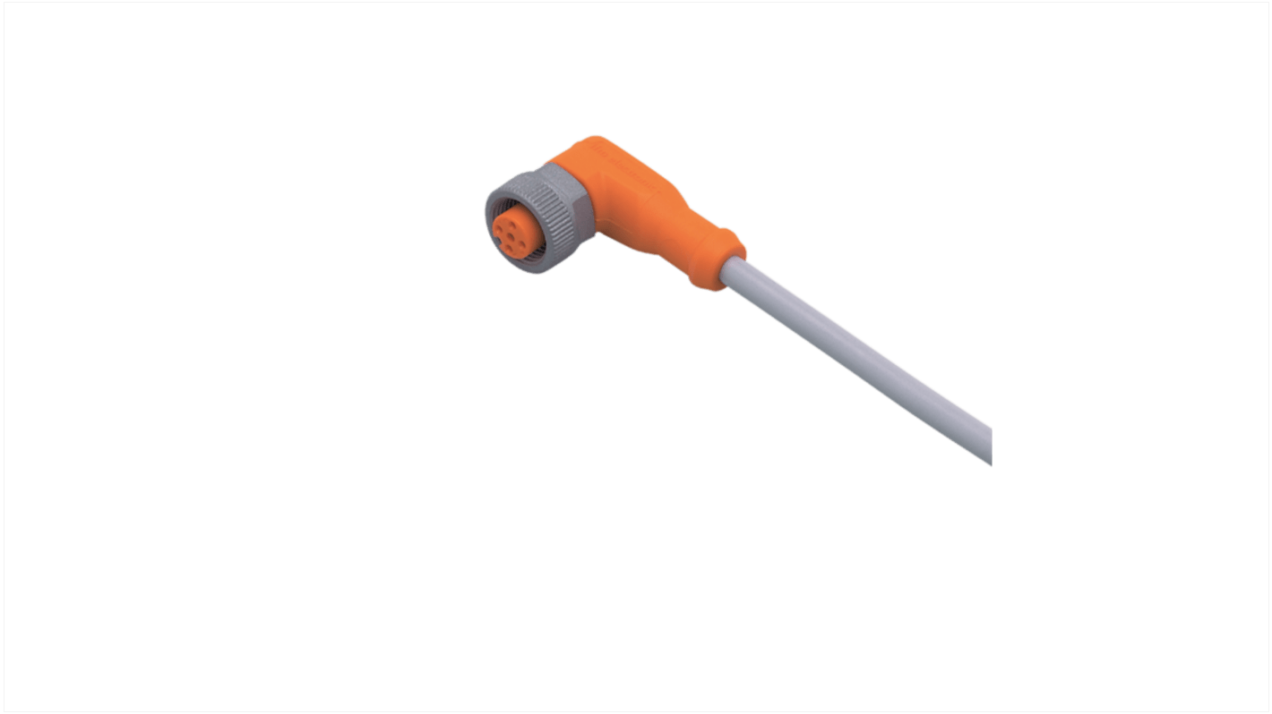 ifm electronic Right Angle Female 1 way M12 to Unterminated Sensor Actuator Cable, 10m