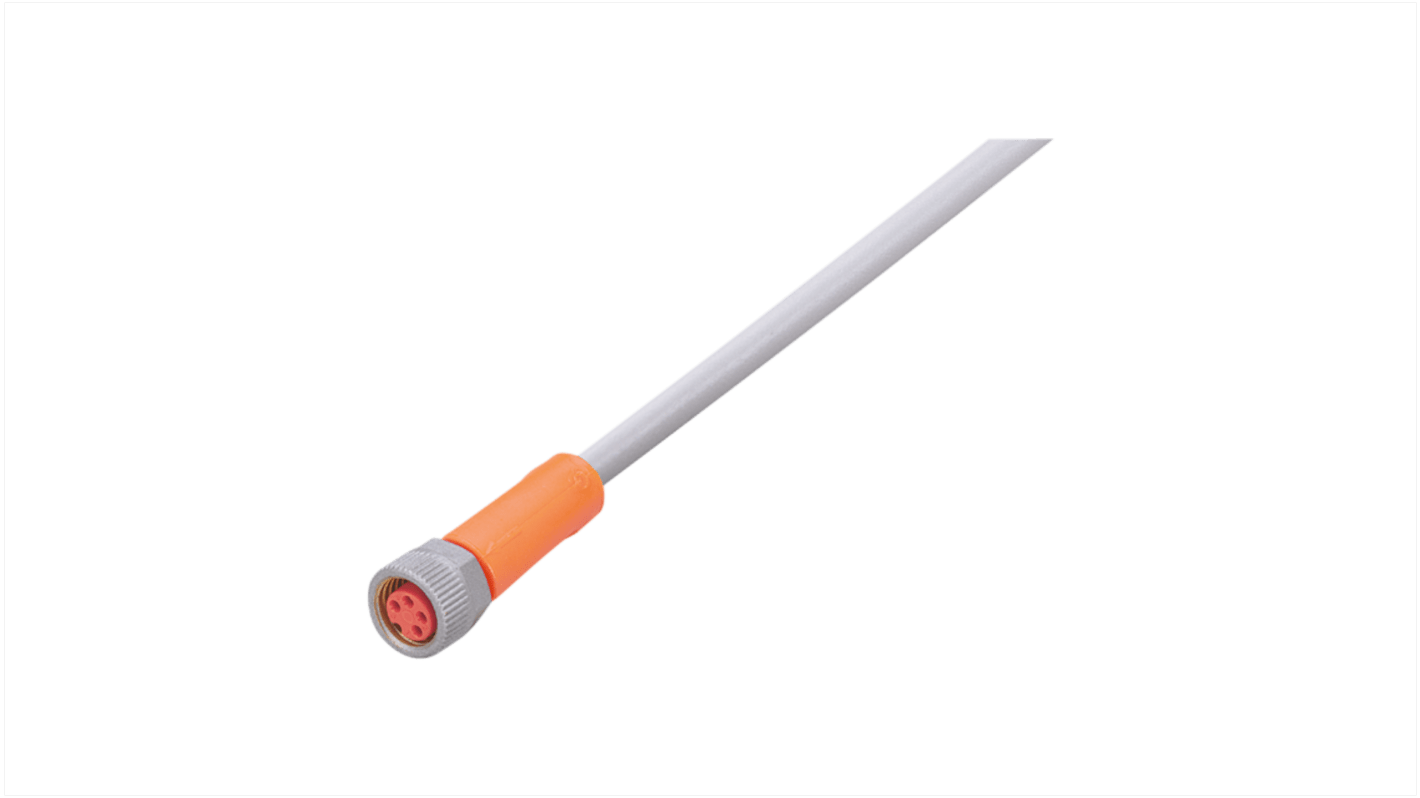 ifm electronic Straight Female 1 way M8 to Unterminated Sensor Actuator Cable, 5m