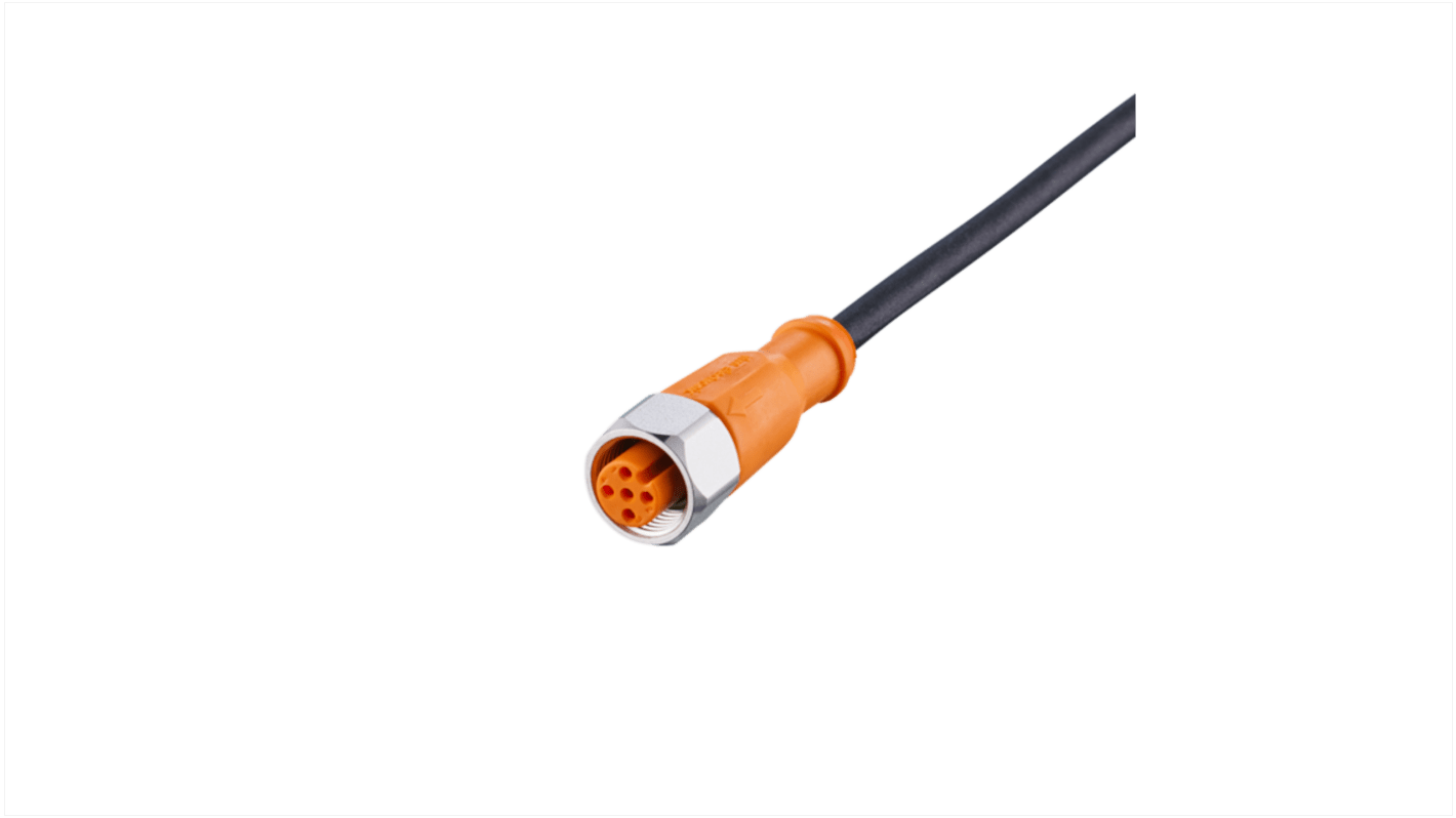 Cable de conexión ifm electronic, con. A M12 Hembra, 1 polo, con. B Sin terminación, long. 5m