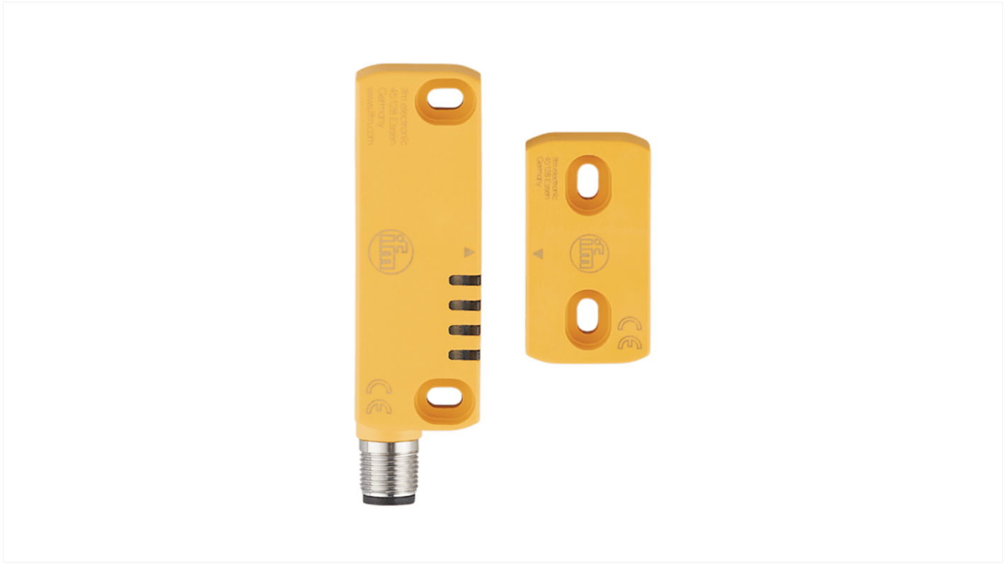 ifm electronic MN Series Non-Flush RFID Safety Switch, 20.4 → 26.4V dc, Polyamide Housing, M12