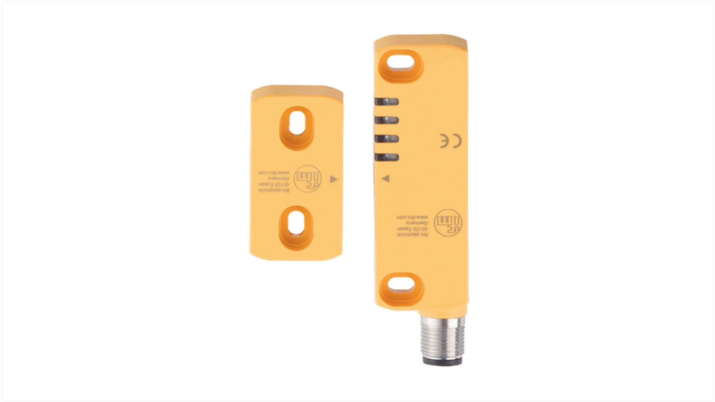 ifm electronic MN Series Non-Flush RFID Safety Switch, 20.4 → 26.4V dc, Polyamide Housing, M12