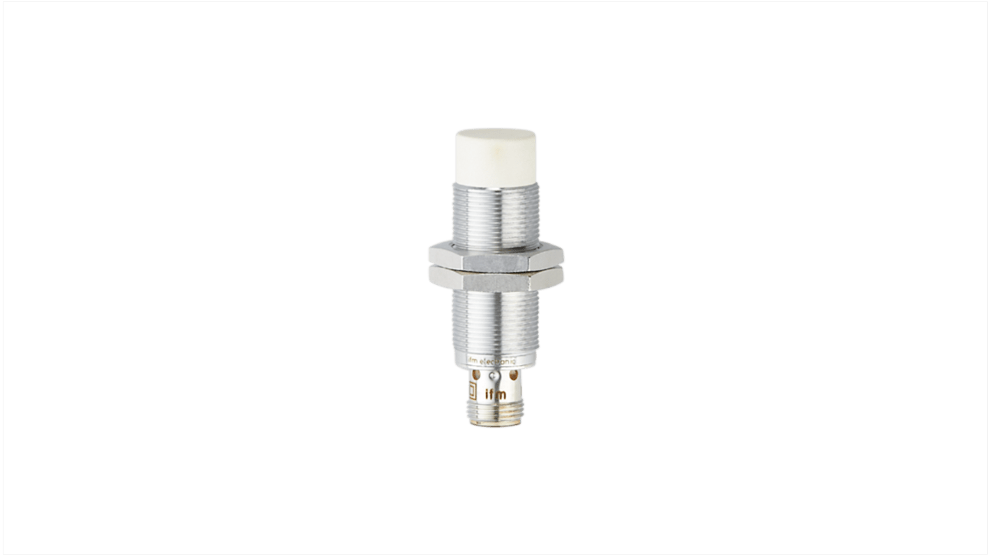 Rs-Online Sensore di prossimità induttivo Cilindro filettato ifm electronic M18 rilevamento 12 mm 10 → 30 V CC