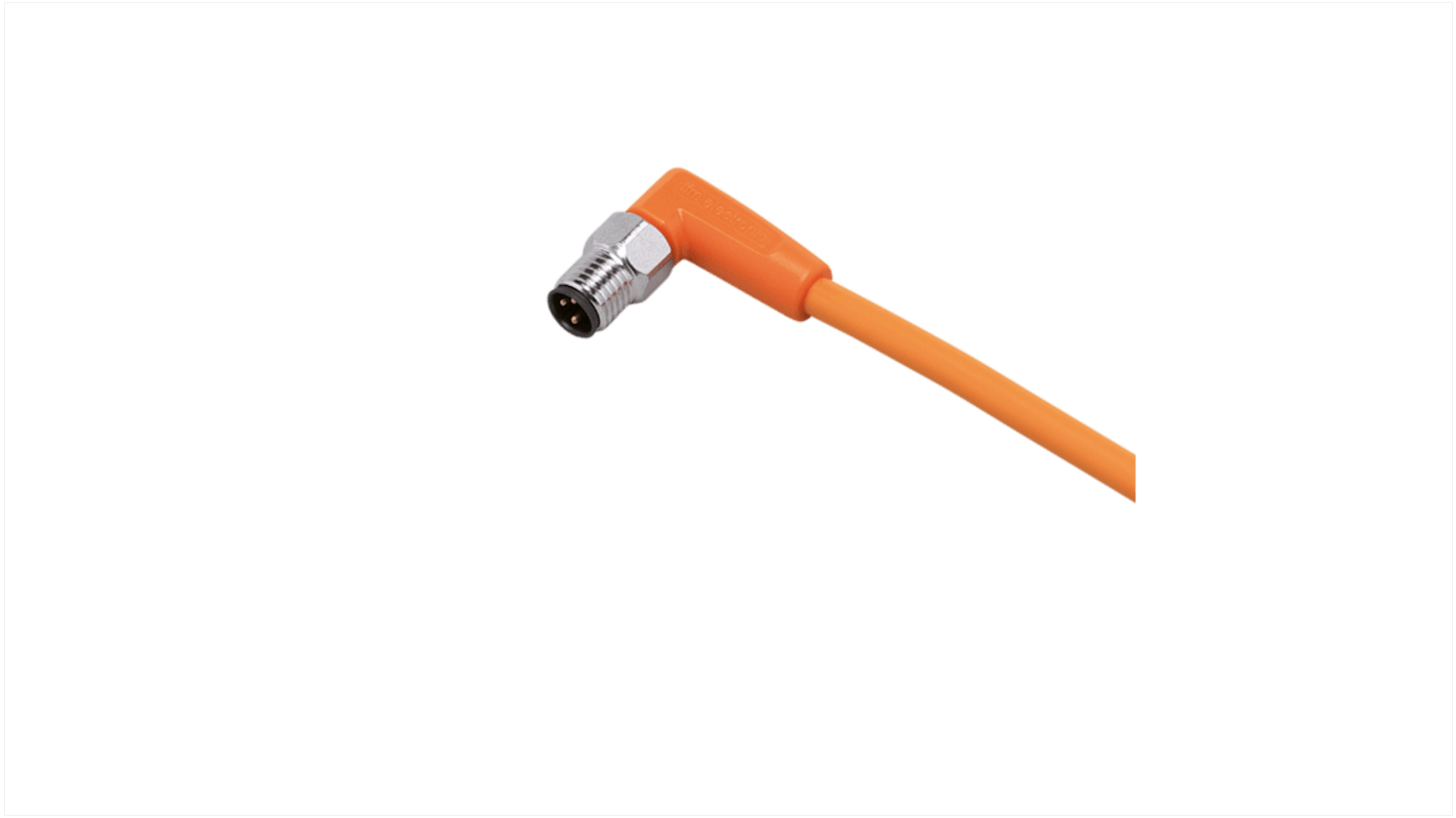 Cavo sensore/attuatore ifm electronic 3 cond. M8 Maschio / Senza terminazione, L. 2m
