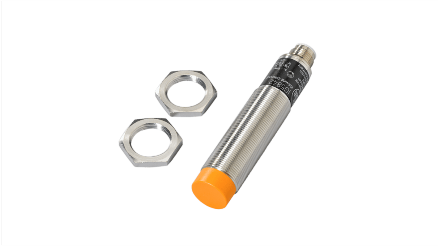 Rs-Online Sensore di prossimità induttivo Cilindro filettato ifm electronic M18 rilevamento 8 mm 10 → 36 V CC