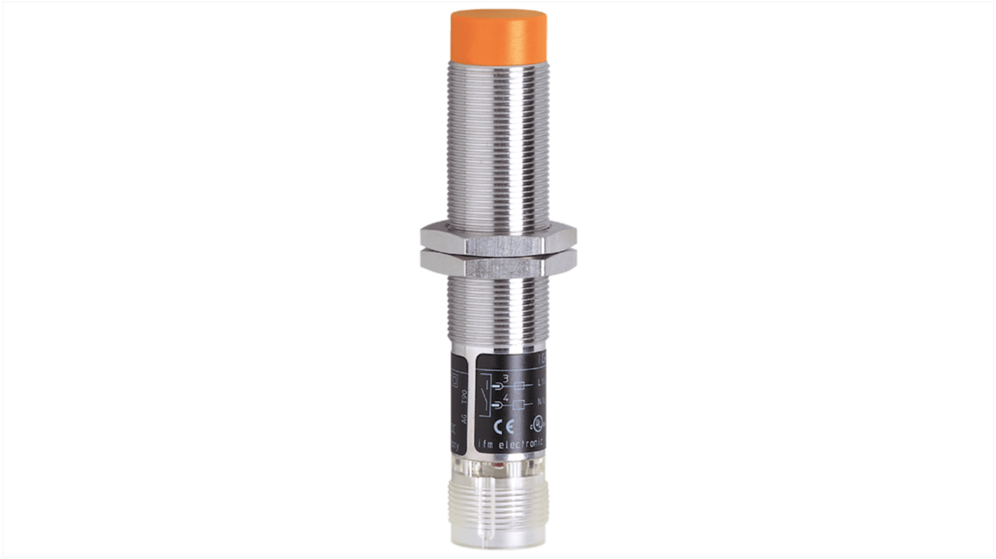 Rs-Online Sensore di prossimità induttivo Cilindro filettato ifm electronic M18 rilevamento 8 mm 10 → 36 V CC