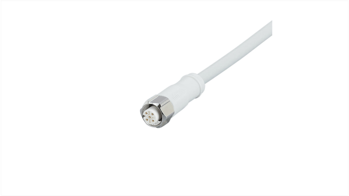 ifm electronic Straight Female 5 way M12 to Straight Female 5 way M12 Communication Cable, 50m