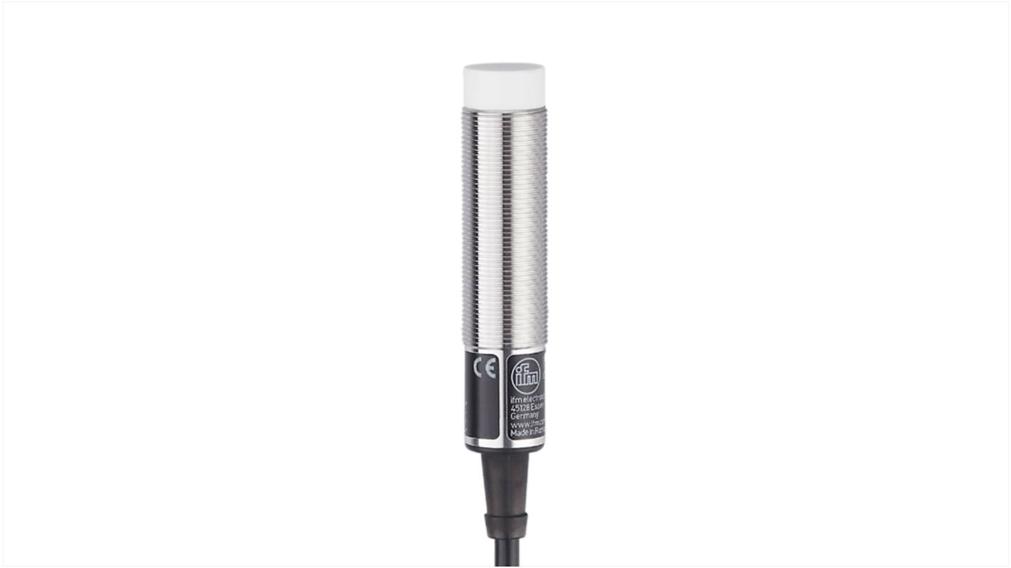 Rs-Online Sensore di prossimità induttivo Cilindro filettato ifm electronic M18 rilevamento 8 mm 10 → 55 V dc