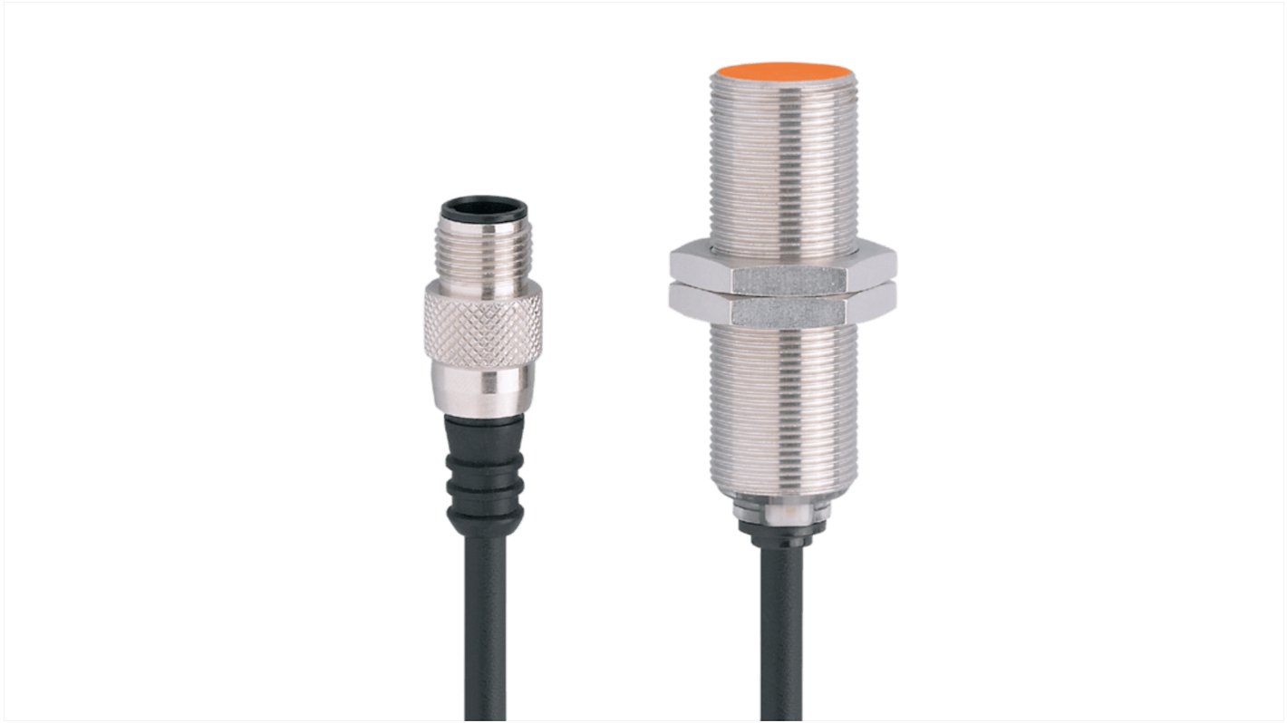 Rs-Online Sensore di prossimità induttivo Cilindro filettato ifm electronic M18 rilevamento 5 mm 10 → 55 V dc