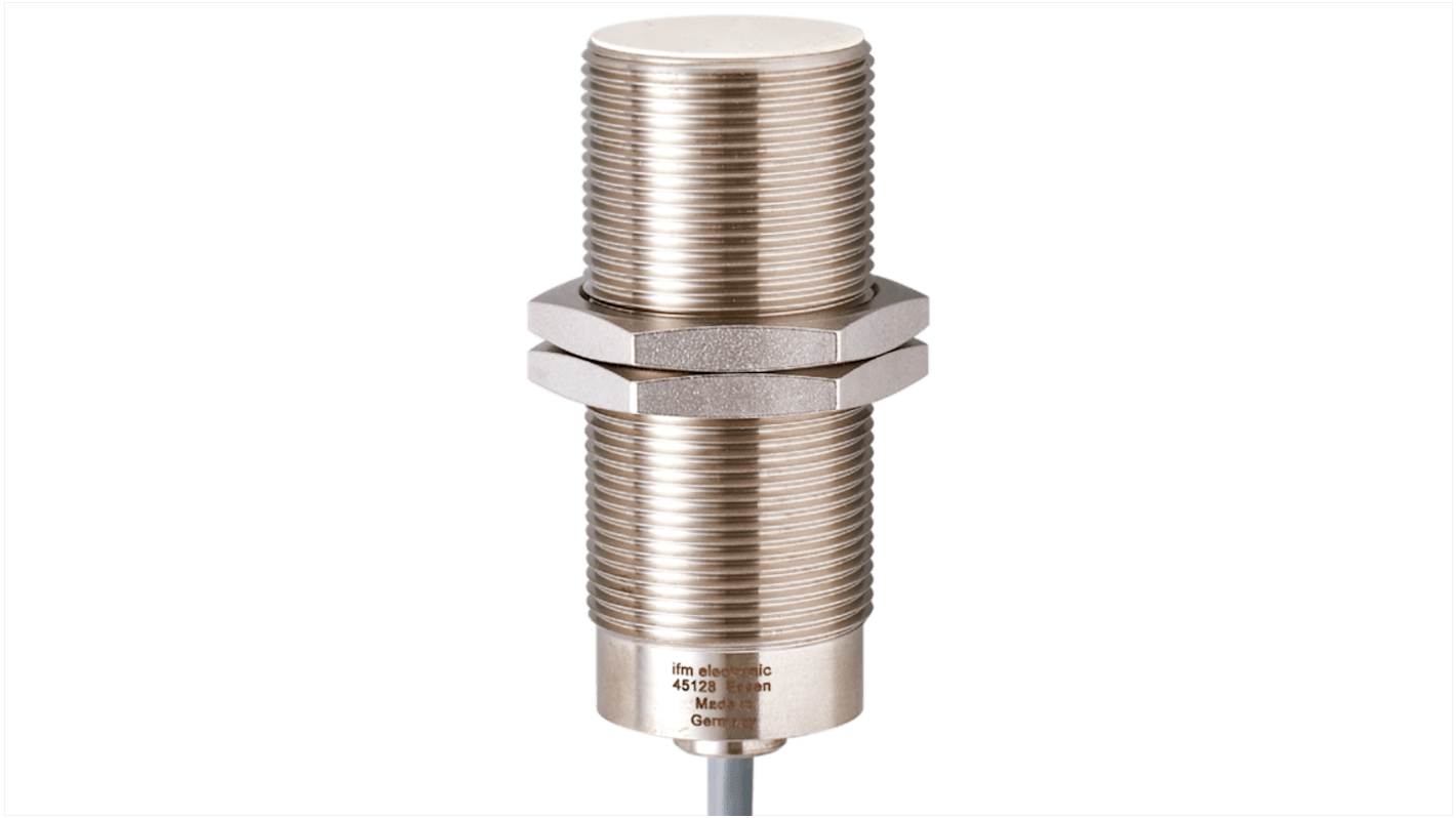 Rs-Online Sensore di prossimità induttivo Cilindro filettato ifm electronic M30 rilevamento 10 mm 10 → 35 V dc