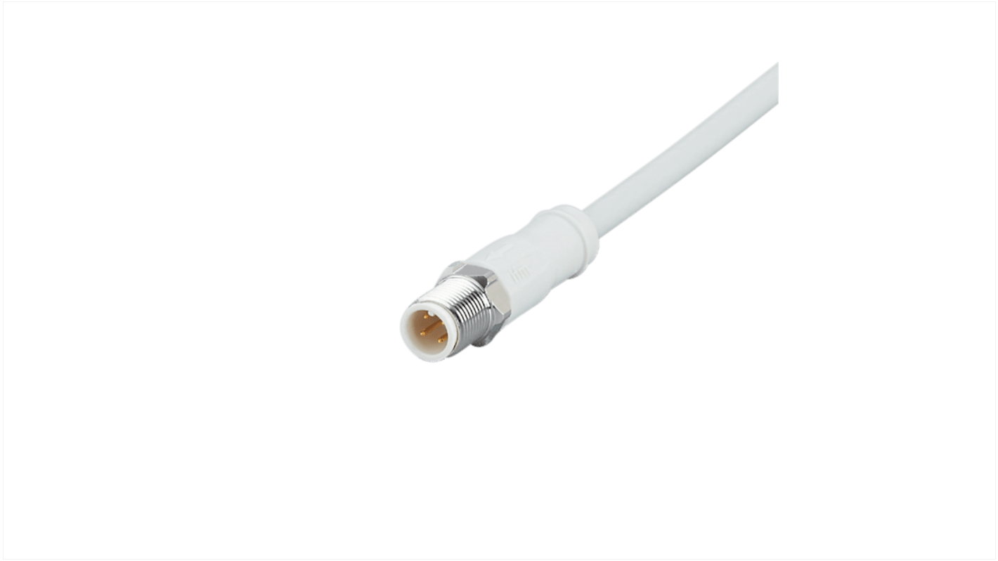 Kabel komunikacyjny ze złączem Złącze M12 liczba rdzeni 4 długość 5m Rodzaj A Męskie Złącze B Złącze M12