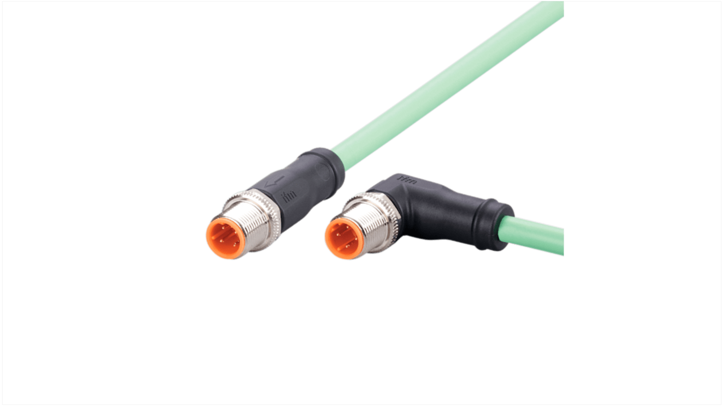 Kabel komunikacyjny ze złączem Złącze M12 liczba rdzeni 4 długość 1m Rodzaj A Męskie Złącze B Złącze M12