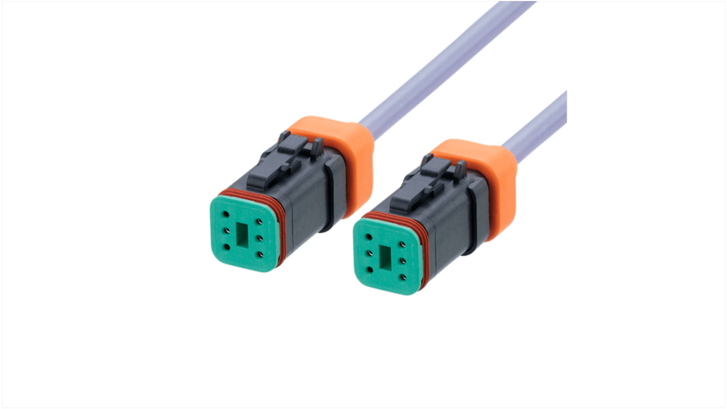 ifm electronic Straight Female 2 way Deutsch to Unterminated Actuator/Sensor Cable, 2m
