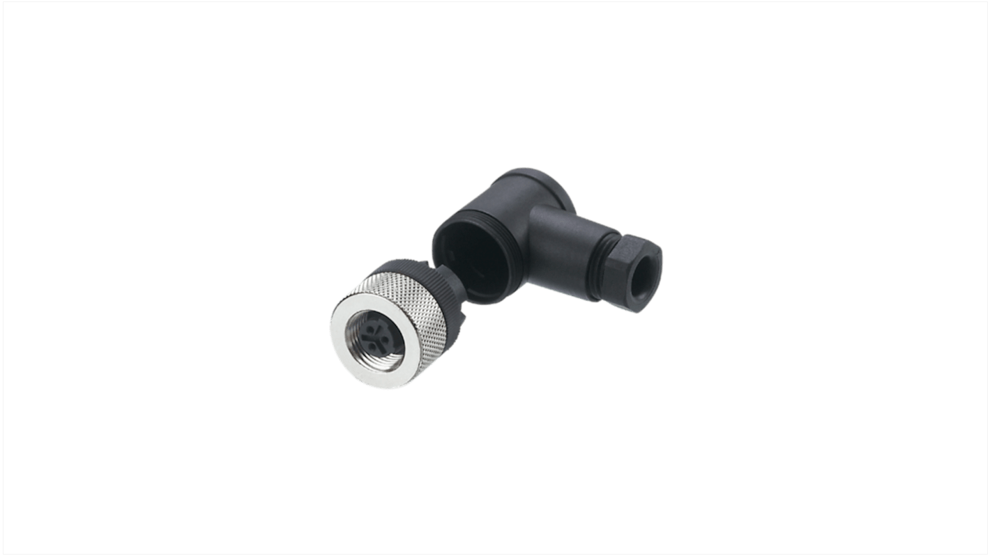 ifm electronic Angled 1 Pole M12 Socket Adapter