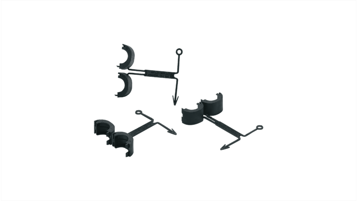 ifm electronic Black Securing Clip For Connectors for use with Connectors