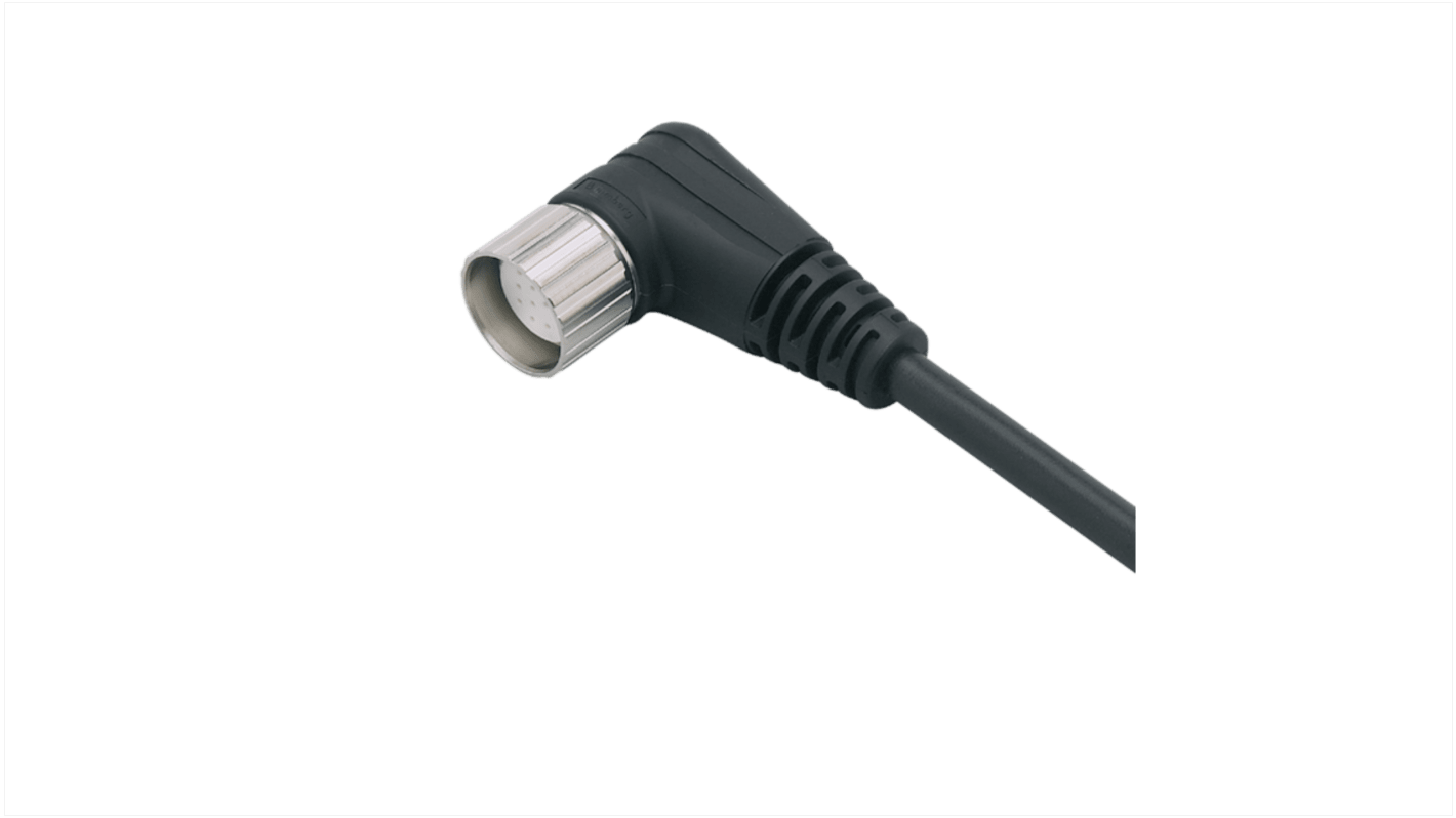 ifm electronic Right Angle Female 1 way M23 to Unterminated Actuator/Sensor Cable, 15m
