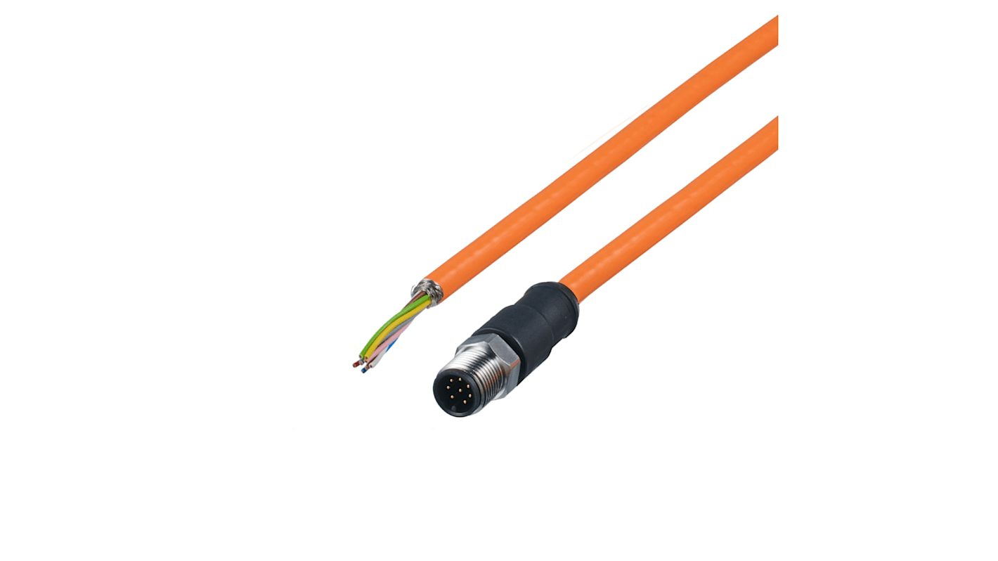 ifm electronic Straight Male 1 way M12 to Unterminated Actuator/Sensor Cable, 10m