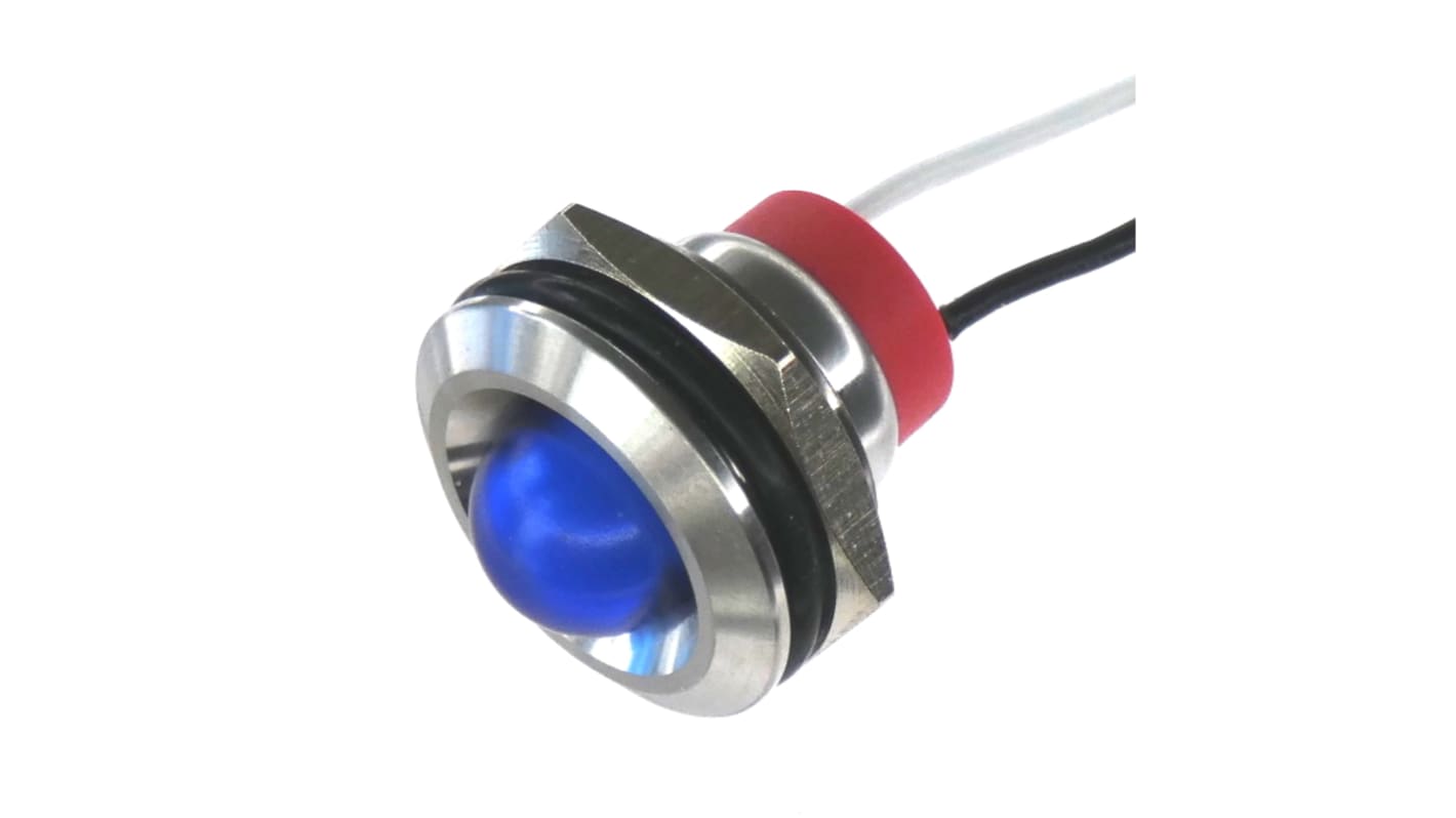 Panel LED 110V, niebieska 19mm LED Wyprowadzenia CML Innovative Technologies