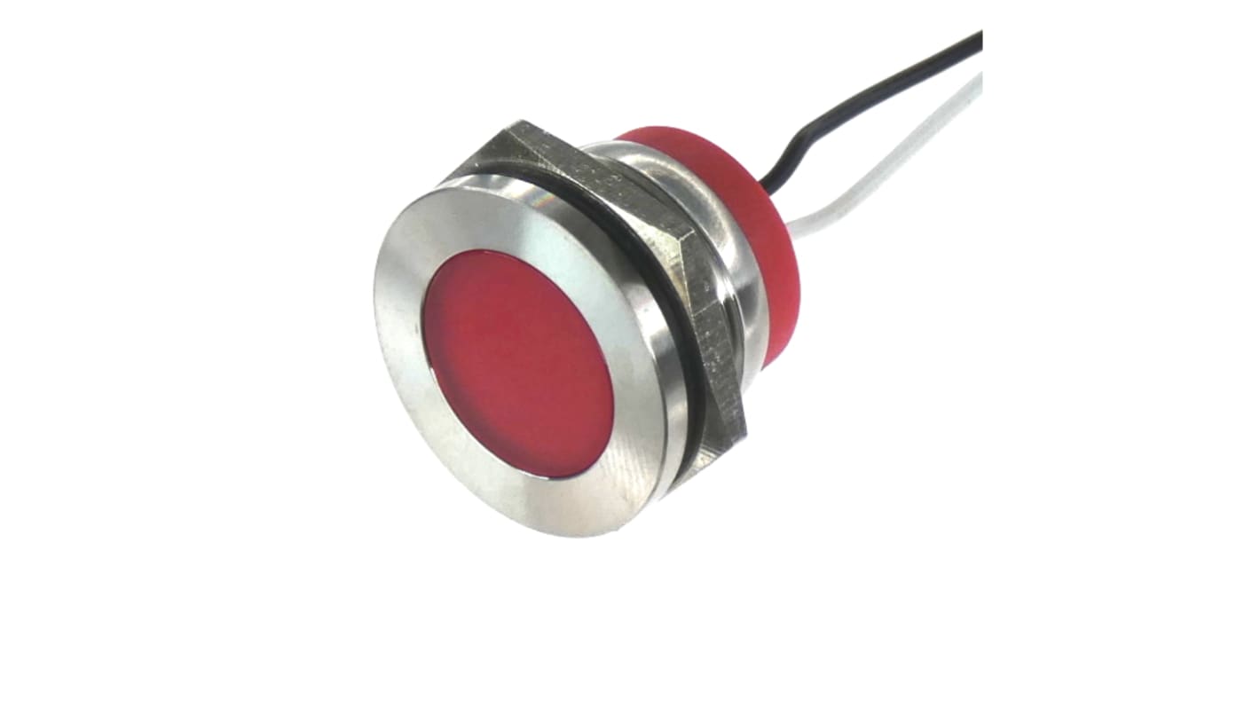 LED a pannello CML Innovative Technologies Rosso  a LED, 110V, IP67, foro da 22mm