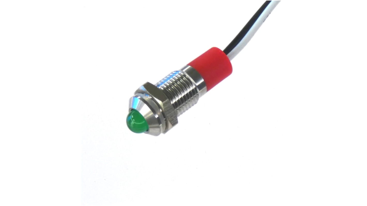 LED a pannello CML Innovative Technologies Verde  a LED, 12V, IP67, foro da 8mm