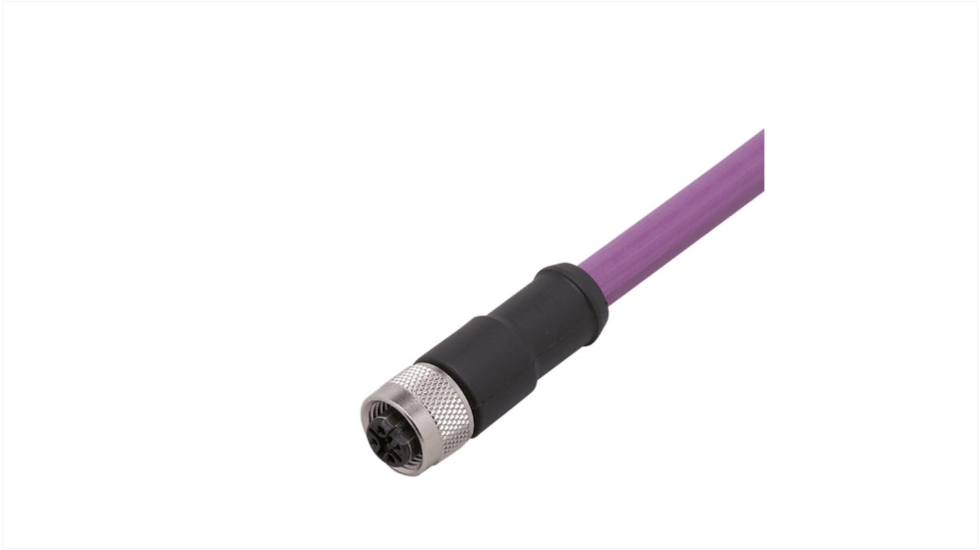 ifm electronic Straight Female 1 way M12 to Unterminated Actuator/Sensor Cable, 10m