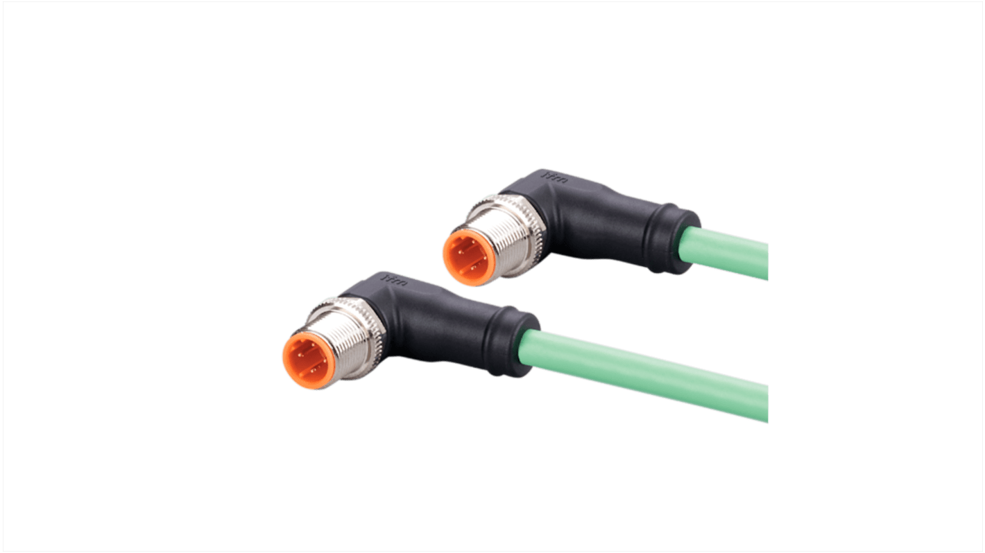 Kabel komunikacyjny ze złączem Złącze M12 liczba rdzeni 4 długość 20m Rodzaj A Męskie Złącze B Złącze M12