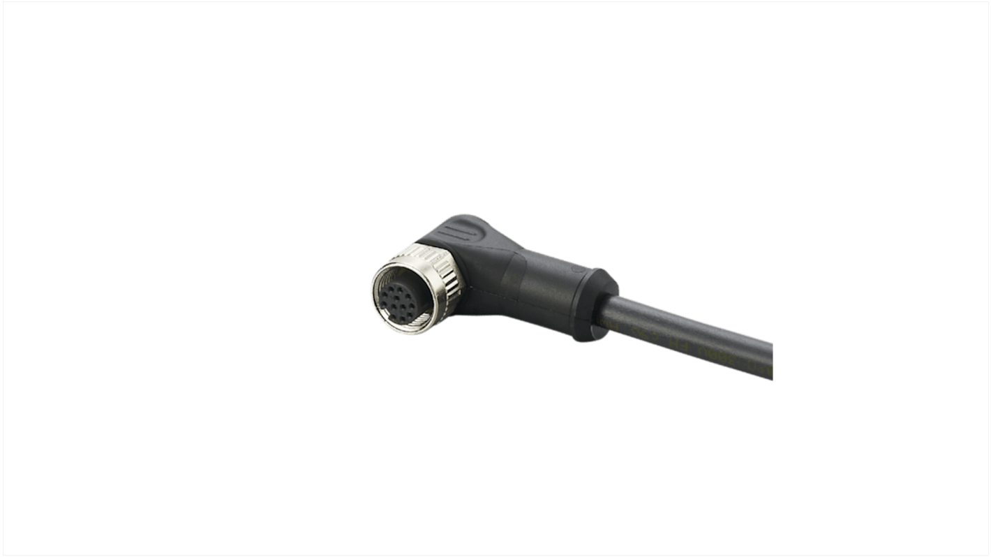 Cavo per attuatore o sensore ifm electronic 12 cond. M12 Femmina / Senza terminazione, L. 10m