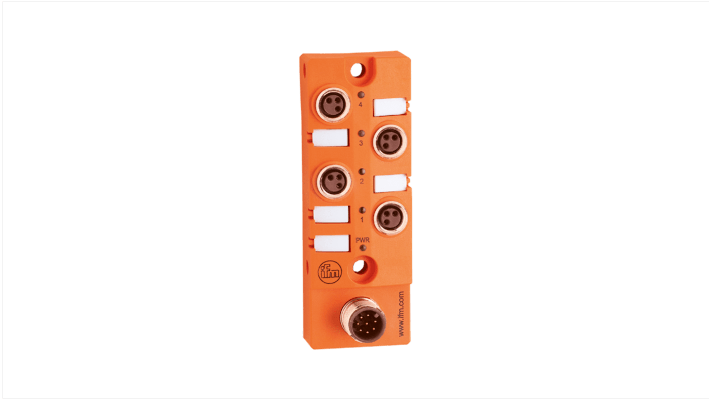 ifm electronic EBC Series Sensor Box, M8, 4 port
