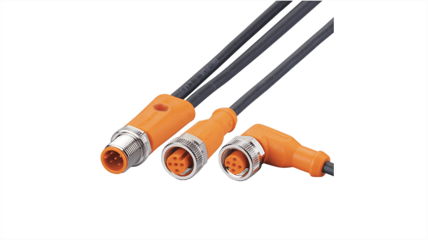 Kabel komunikacyjny ze złączem Złącze M12 liczba rdzeni 5 długość 100mm Rodzaj A Męskie Złącze B Złącze M12