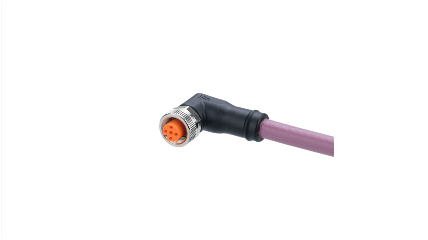 Kabel komunikacyjny ze złączem Złącze M12 liczba rdzeni 4 długość 2m Rodzaj A Żeńskie Złącze B Złącze M12