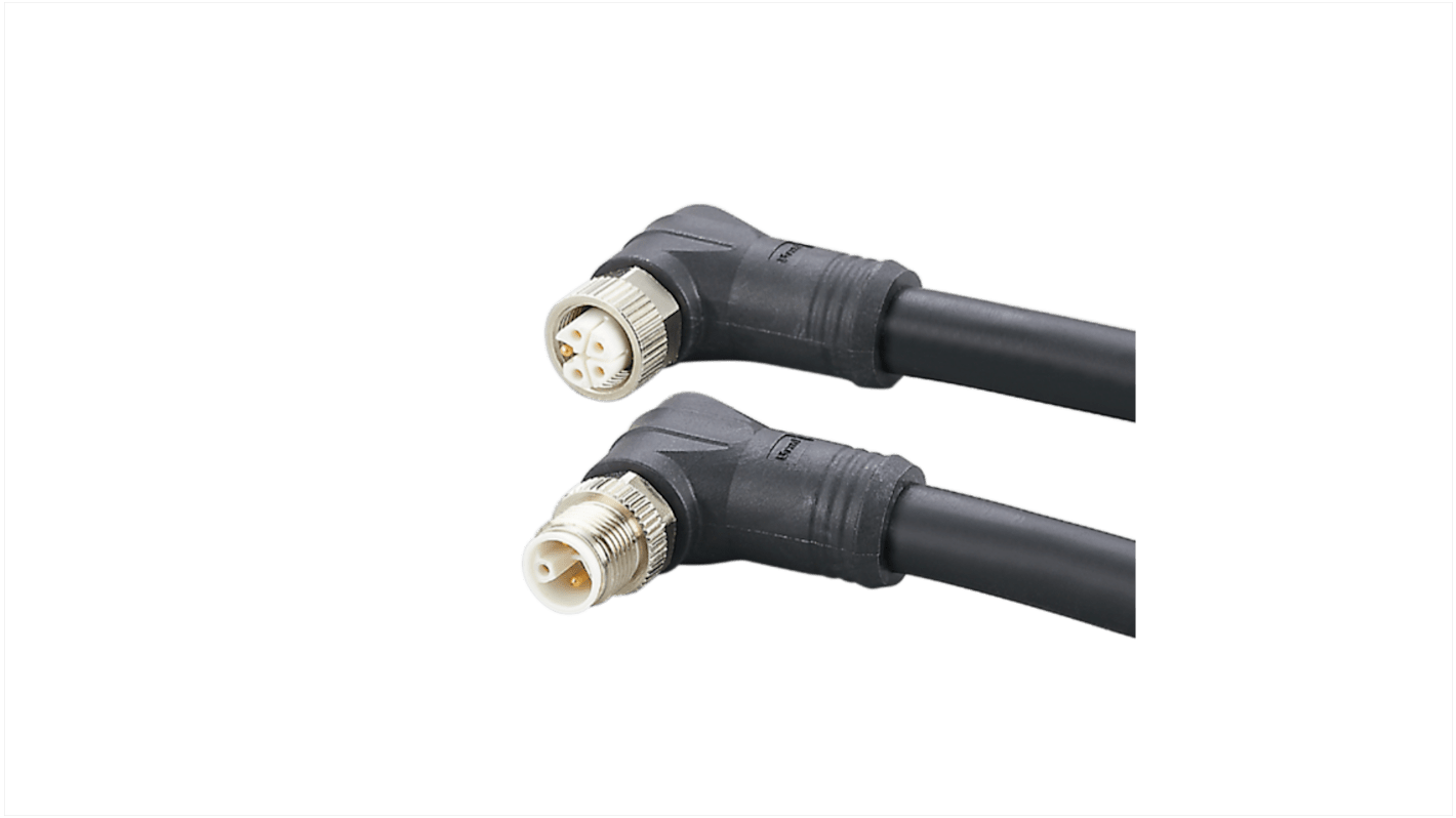 ifm electronic, Power, 500mm 5 Core, Black Polyurethane PUR Power Cable