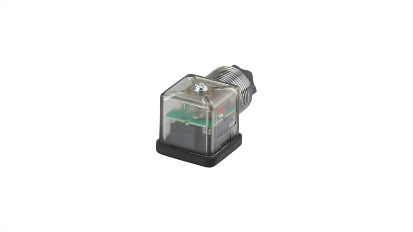 ifm electronic Right Angle Female 1 way Valve Connector to Unterminated Sensor Actuator Cable