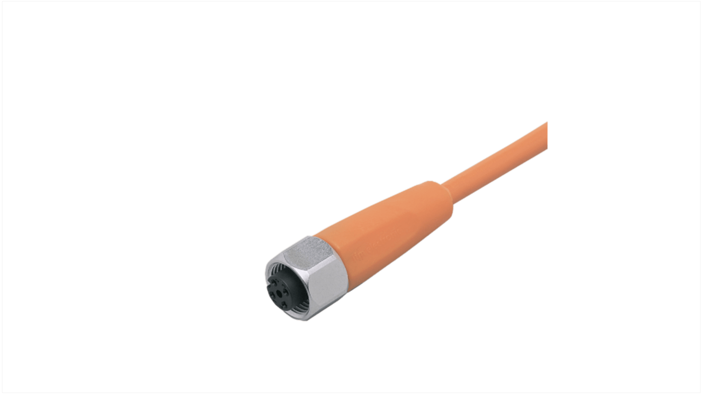 ifm electronic Straight Female 1 way M12 to Unterminated Sensor Actuator Cable, 3m