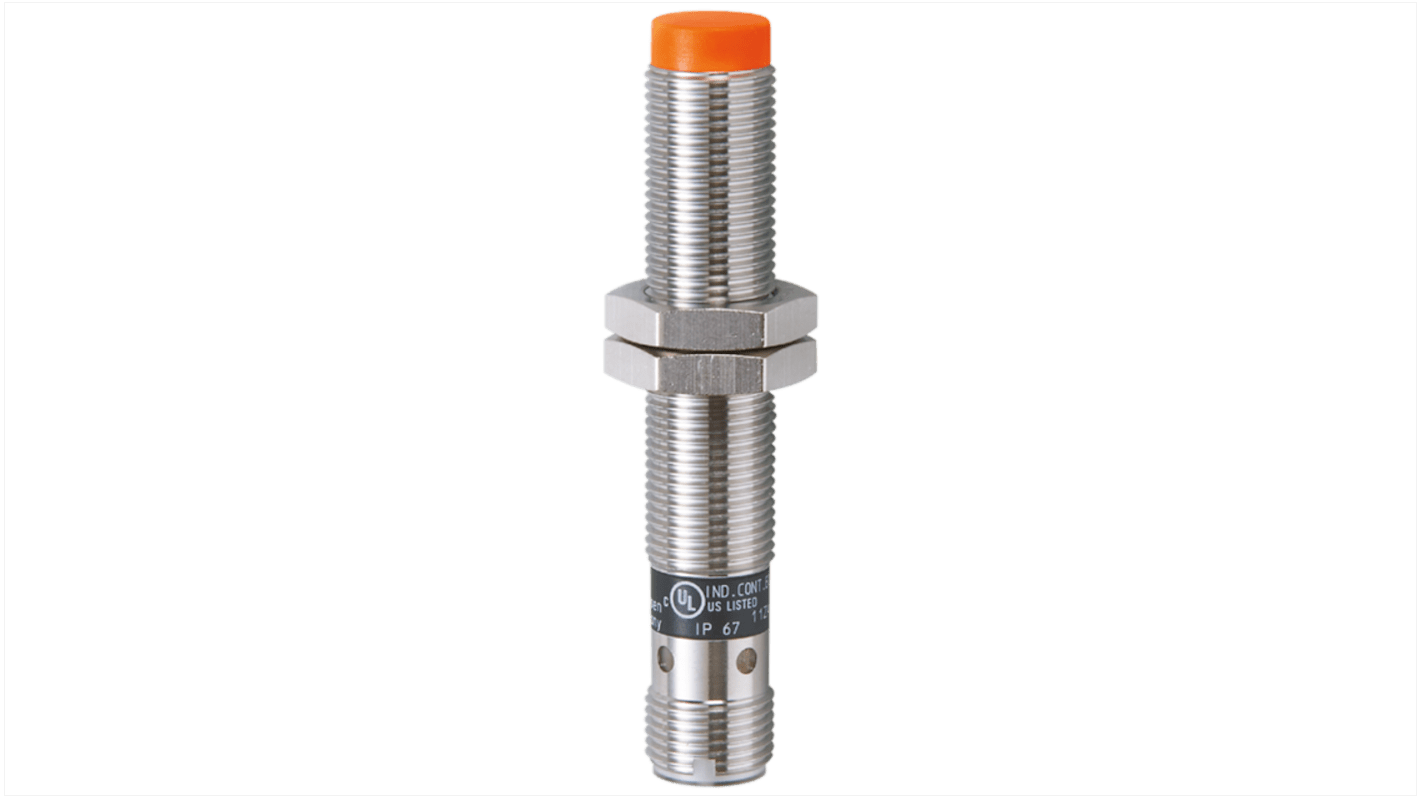 Rs-Online Sensore di prossimità induttivo Cilindro filettato ifm electronic M12 rilevamento 4 mm 10→36 V c.c
