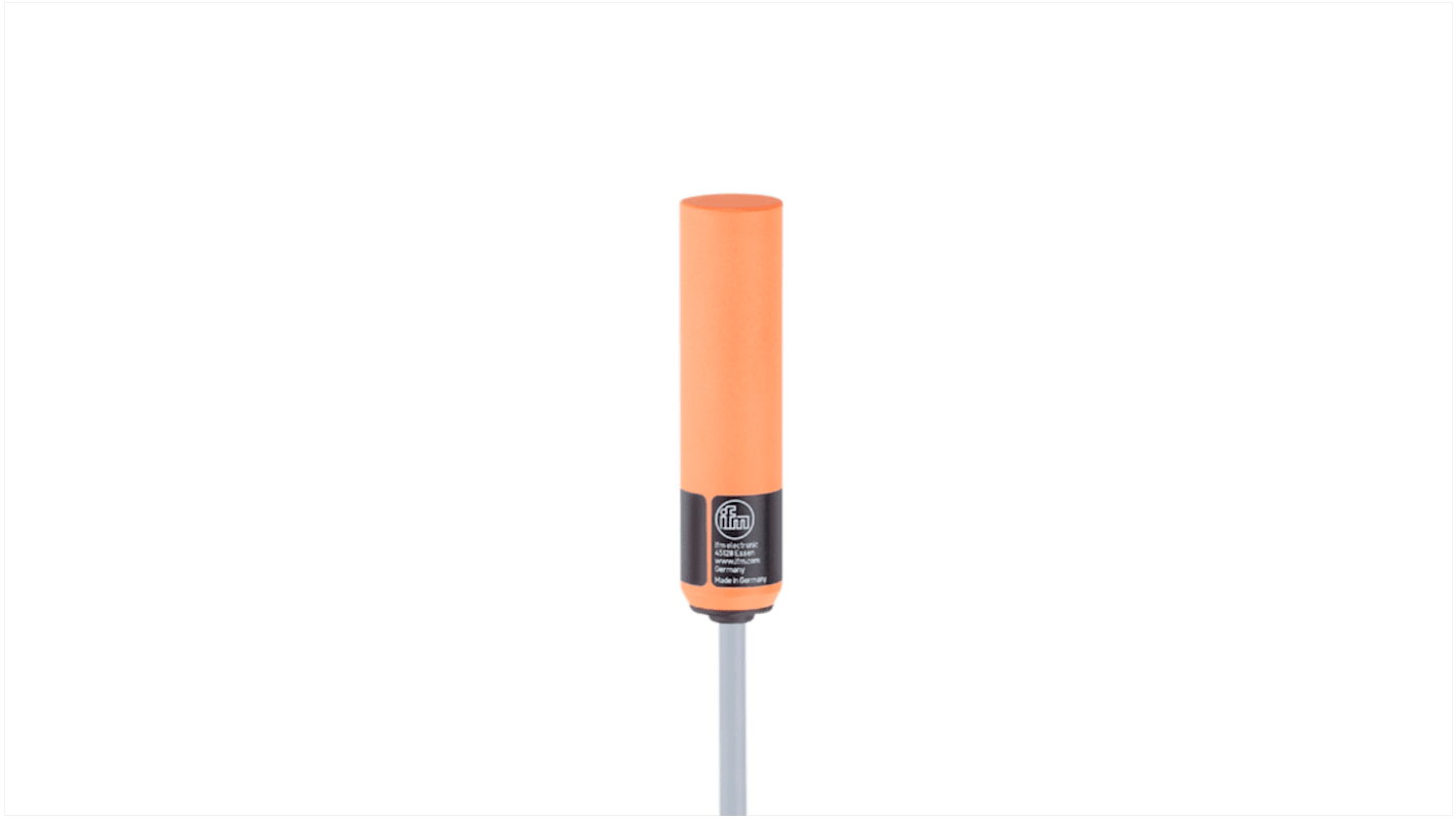 ifm electronic Inductive Smooth Barrel Proximity Sensor, 10 mm Detection, PNP/NPN NO, 10 → 55 V dc
