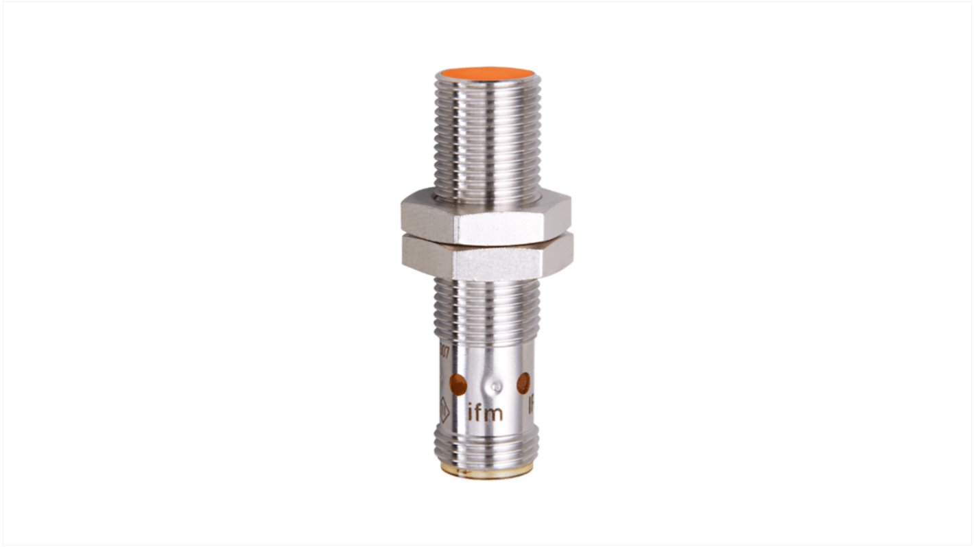 Rs-Online Sensore di prossimità induttivo Cilindro filettato ifm electronic M12 rilevamento 4 mm 10 → 30 V CC