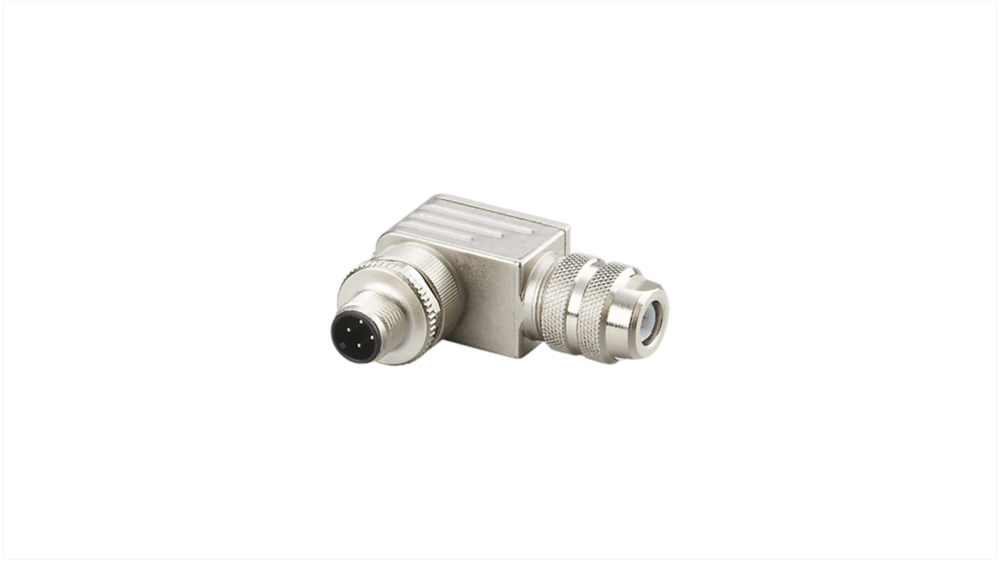 ifm electronic Industrial Circular Connectors, 1 Contacts, Screw, M12 Connector, Plug, Male, IP67, E Series Series
