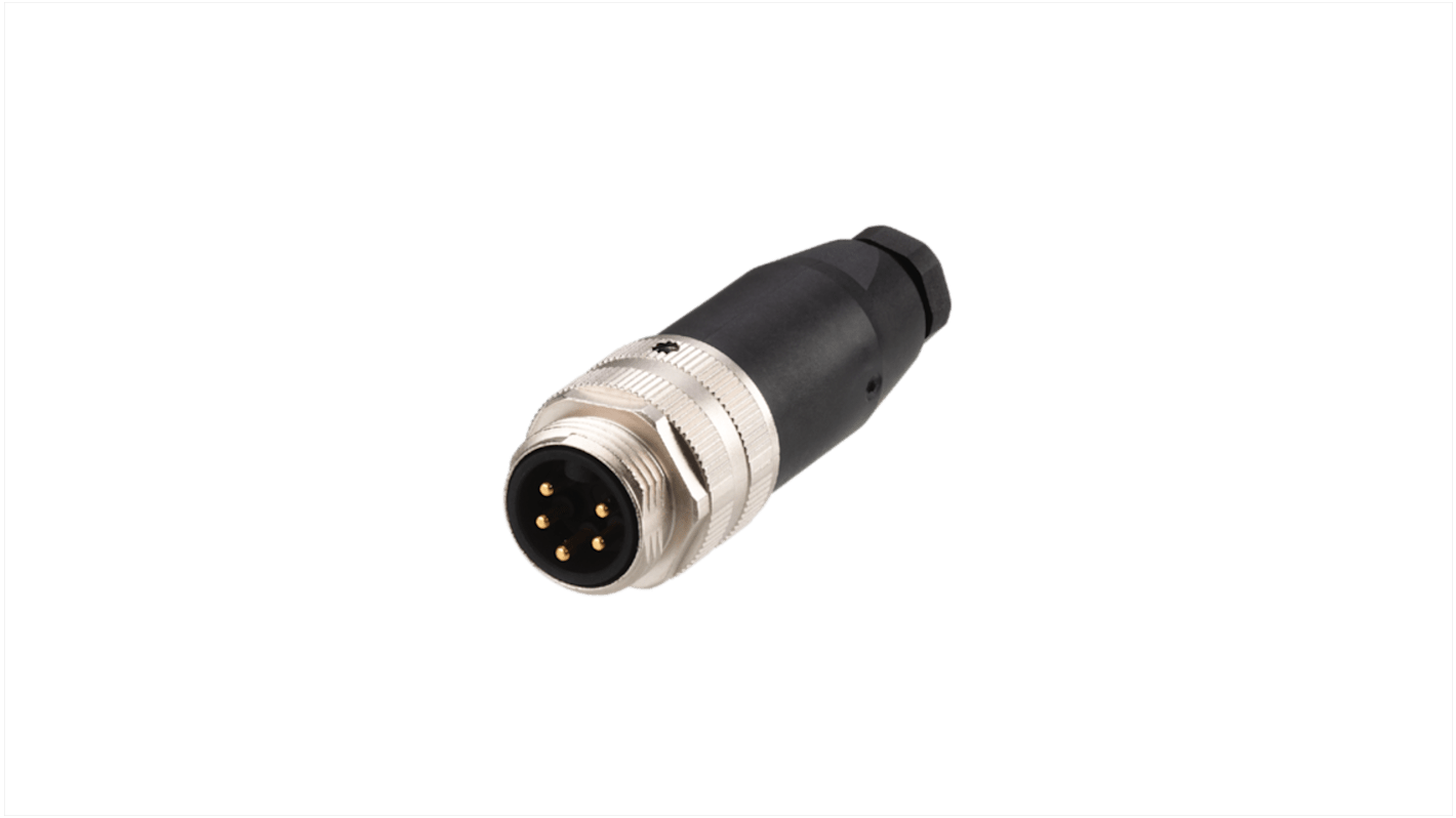 ifm electronic Industrial Circular Connectors, 1 Contacts, Screw, 7/8 Connector, Plug, Male, IP67, E Series Series