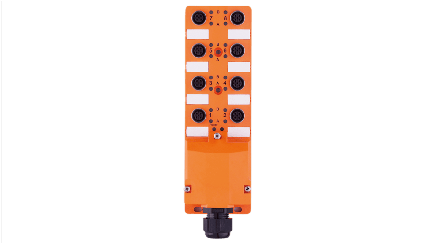 ifm electronic EBT Series Sensor Box, M12, 8 port
