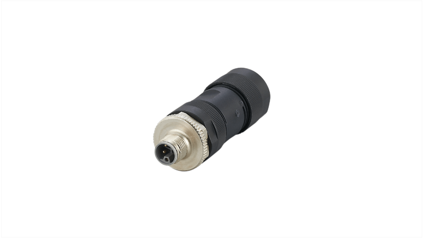 ifm electronic Industrial Circular Connectors, 1 Contacts, Screw, M12 Connector, Plug, Male, IP67, E Series Series
