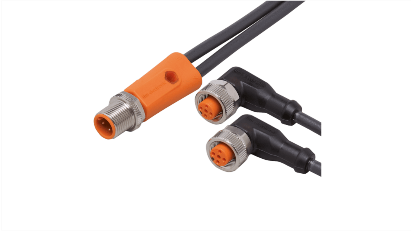 ifm electronic Straight Male 5 way M12 to Straight Female 5 way M12 Communication Cable, 7m