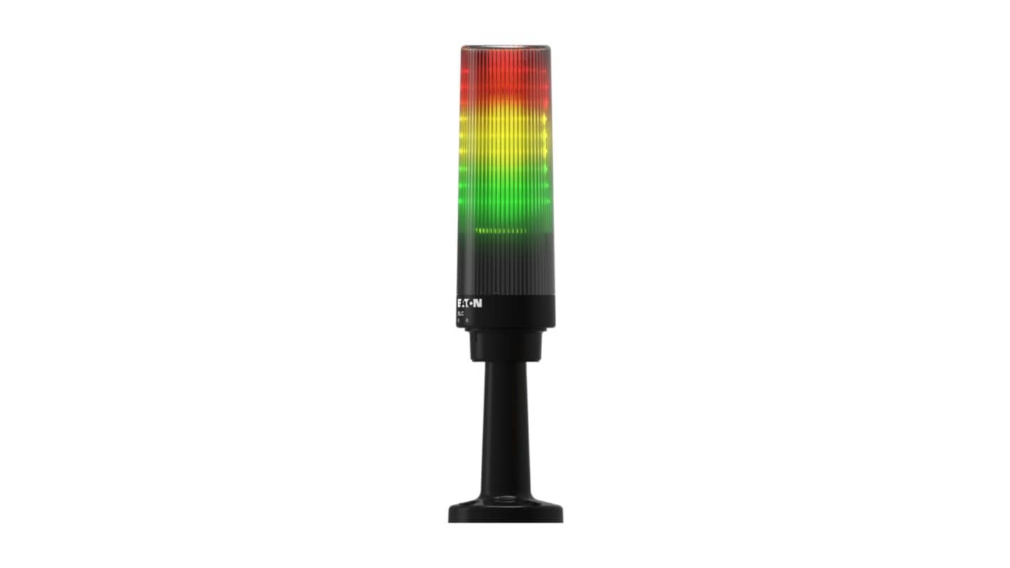 Eaton SLC Series Green, Red, Yellow Signal Tower, 3 Lights, 120 V ac, Standard Mount